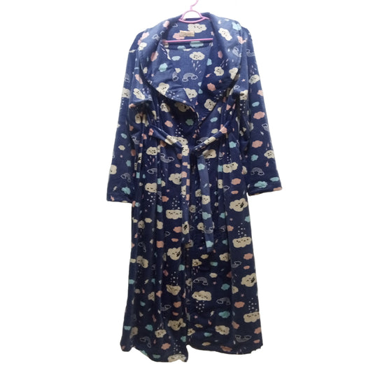 Navy Clouds Robe